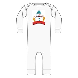 Snowman Infant Bodysuit, Christmas Winter Baby Outfit