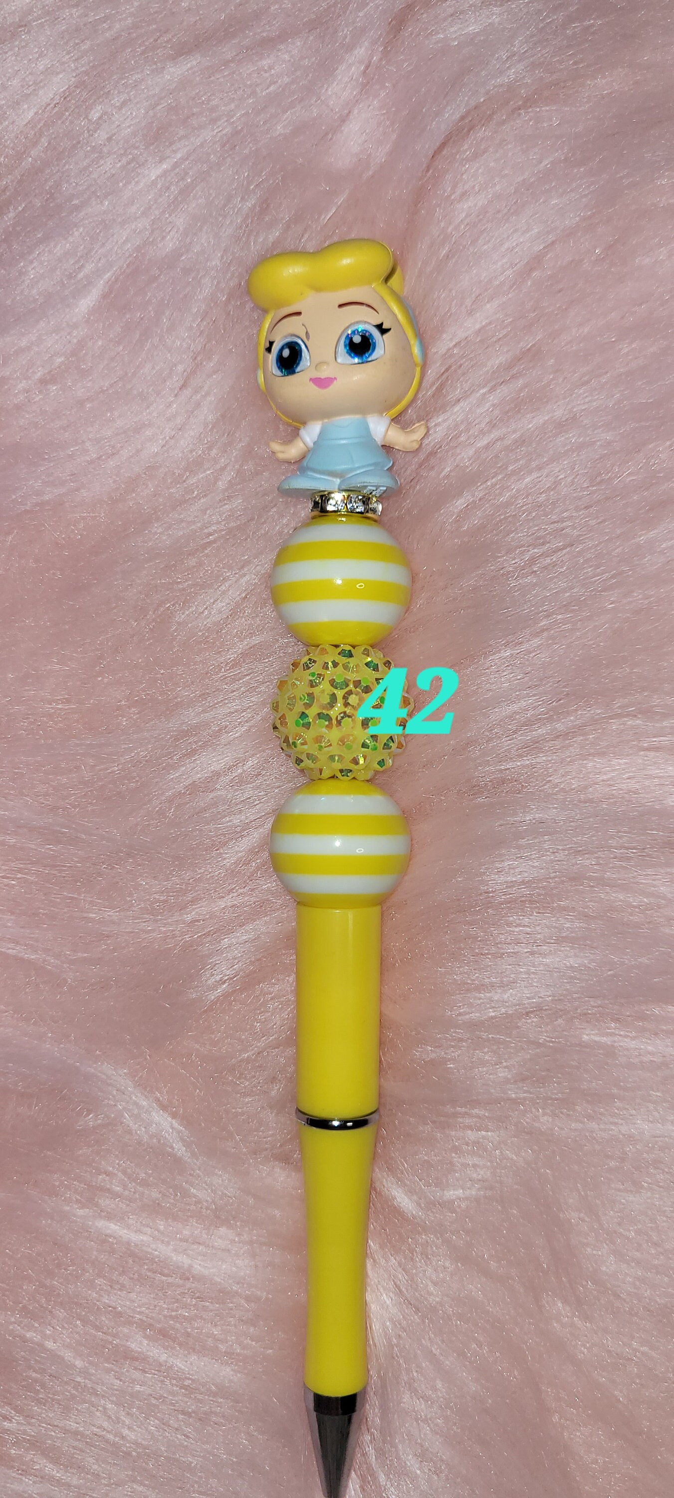 Doorables Bead Pen Cute Pens, Character Pens, Pens, Fun Pens, Refillable Pens, Colorful Pens