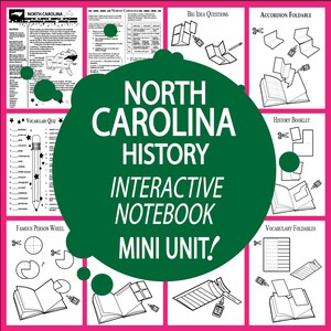 NORTH CAROLINA History + AUDIO – All North Carolina State Study Content Included – North Carolina Social Studies – Great For Homeschool