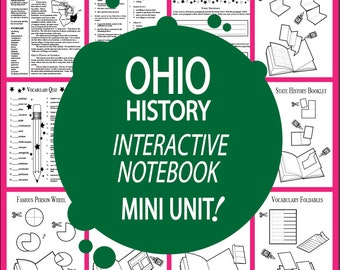 OHIO Geschichte + Audio - Alle Studieninhalte des Bundesstaates Ohio enthalten - Ohio Sozialkunde - ideal für Homeschool Klassenzimmer