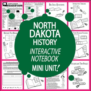 NORTH DAKOTA History + AUDIO – All North Dakota State Study Content Included – North Dakota Social Studies – Great For Homeschool Classrooms