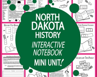 NORTH DAKOTA Geschichte + Audio - Alle Studieninhalte des Bundesstaates North Dakota enthalten - North Dakota Social Studies - ideal für Homeschool-Klassenzimmer