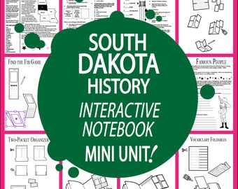SOUTH DAKOTA Geschichte + Audio - Alle Studieninhalte des Bundesstaates South Dakota enthalten - South Dakota Social Studies - ideal für Homeschool-Klassenzimmer