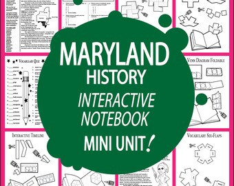 MARYLAND Geschichte + Audio - Alle Studieninhalte des Maryland State enthalten - Maryland Social Studies - ideal für Homeschool-Klassenzimmer