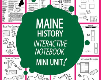 MAINE State Geschichte - Alle Studieninhalte des Maine State enthalten - Maine Social Studies - Ideal für Homeschool-Klassenzimmer