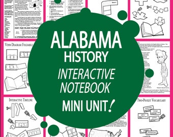 ALABAMA Geschichte - Alle Studieninhalte des Bundesstaates Alabama inklusive - Alabama Social Studies - Ideal für Homeschool-Klassenzimmer