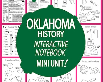 OKLAHOMA Geschichte + Audio - Alle Inhalte der Oklahoma State Studie enthalten - Oklahoma Social Studies - Ideal für Homeschool-Klassenzimmer