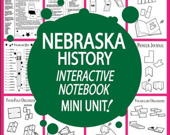 NEBRASKA Geschichte + Audio - Alle Studieninhalte des Bundesstaates Nebraska enthalten - Nebraska Sozialkunde - ideal für Homeschool Klassenzimmer