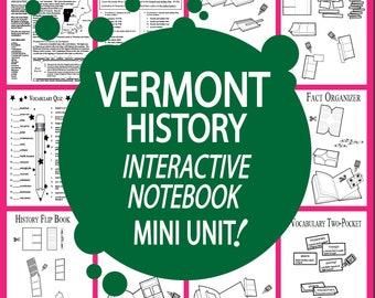 VERMONT Geschichte + Audio - Alle Studieninhalte des Vermont State inklusive - Vermont Sozialkunde - ideal für Homeschool Klassenzimmer