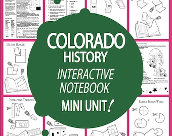 COLORADO Geschichte + Audio - Alle Studieninhalte des Bundesstaates Colorado enthalten - Colorado Social Studies - Ideal für Homeschool-Klassenzimmer
