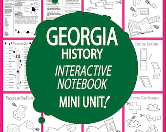 GEORGIA Geschichte + Audio - Alle Inhalte der Georgia State Studie enthalten - Georgia Social Studies - ideal für Homeschool Klassenzimmer