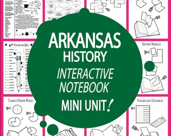 ARKANSAS Geschichte - Alle Studieninhalte des Bundesstaates Arkansas inklusive - Arkansas Soziallehre - Ideal für Homeschool-Klassenzimmer