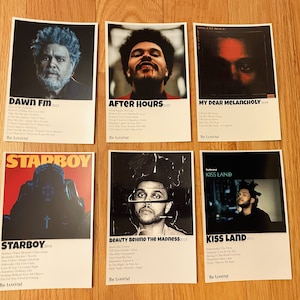 The Weeknd Album Mini Posters (All 6 albums!) || Dawn FM, Kiss Land, Starboy, etc.