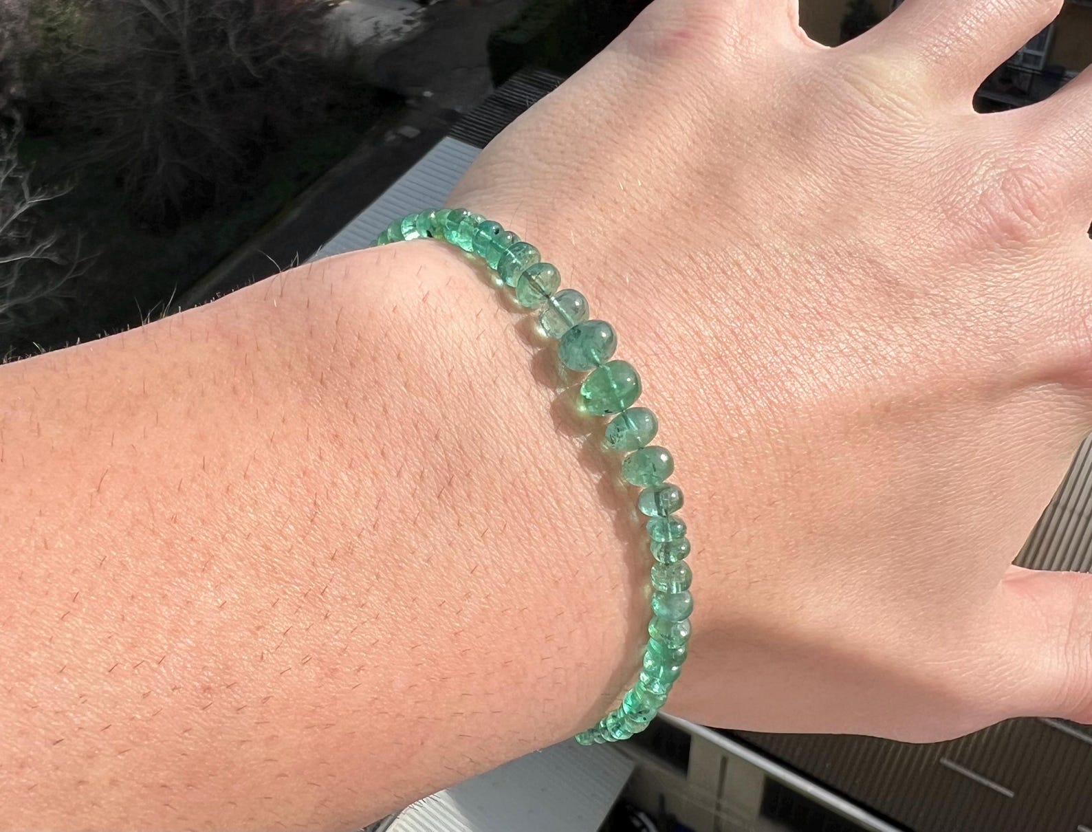 Zambian Emerald Bracelet Certificate of Authenticity, Sterling Silver ...