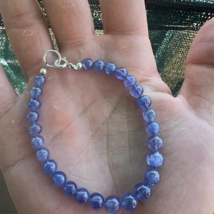 Tanzanite bracelet, Gemstones bracelet, High quality Tanzanite, tanzanite gemstone, blue jewelry AAAA+ quality Handmade,Gift