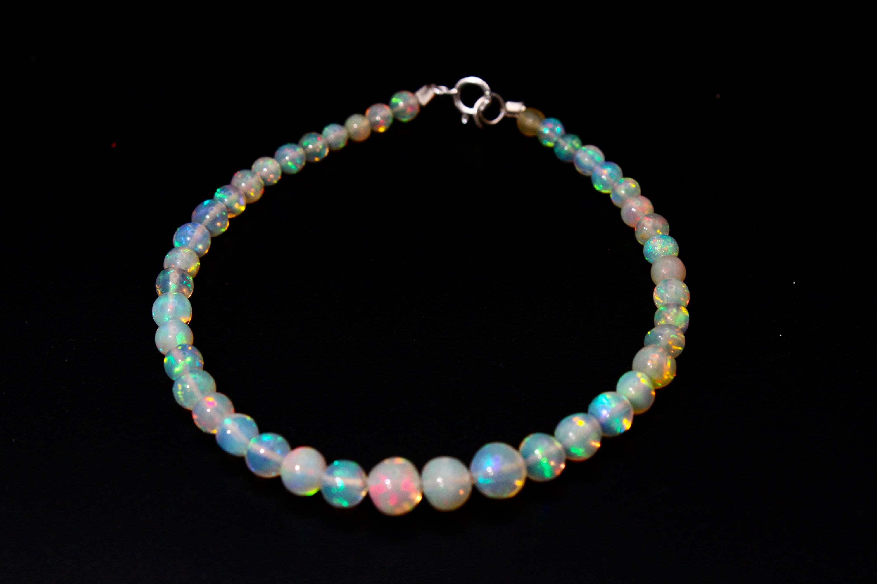 Fire Opal Bracelet, Gemstones Bracelet, Fire Opal ,opal Gemstone, Fire