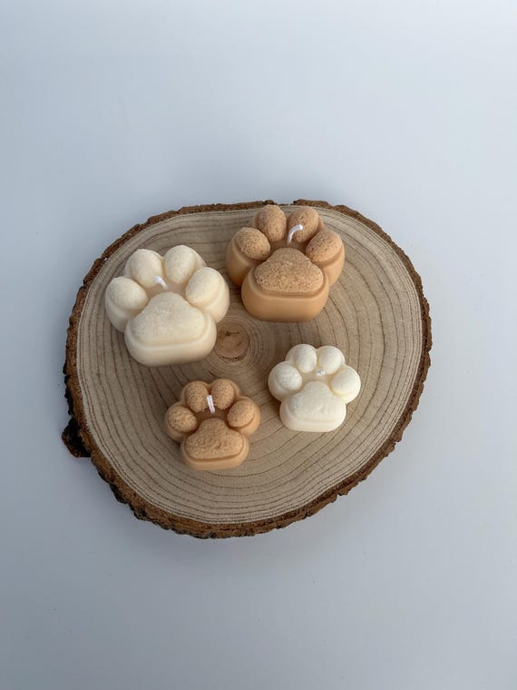 Paw Candle | Pfotekerze | Hundepfote | Katzenpfote | Designkerze | Vegan | Rapswachs | handgemachte Kerze | Handmade | Naturfarbe