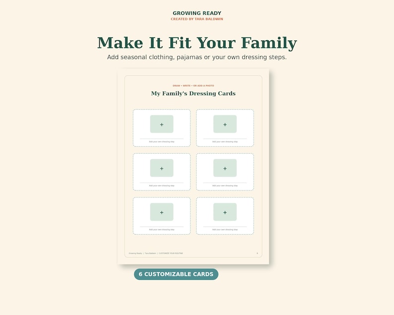 Family Routine Cards Getting Dressed Visual Schedule for Kids, Preschool Routine Cards and ...