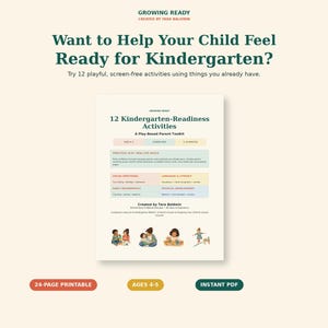 Activiteiten ter voorbereiding op de kleuterschool, 12 leerzame spelletjes voor peuters en een toolkit voor ouders, printbaar PDF-bestand, leeftijd 4-5 jaar