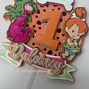 Pebbles Flintstones Cake Topper| Pebbles Flintstones 3D Topper| Pebbles Topper
