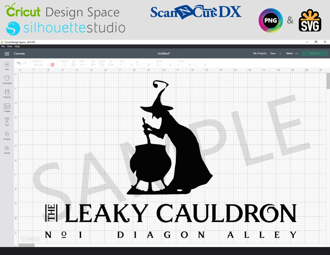 Leaky Cauldron SVG Cut File Cricut Silhouette - Etsy UK