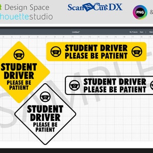 Student Driver Please Be Patient SVG Cut File | Cricut Silhouette