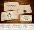 Personalized Epic Universe Onsite Hotels Vacation Surprise Ticket With Baguettes Magique Interactive Wand "Voucher", Envelope & Seal