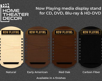 Now Playing Display Stand (Wall Mount) for Blu-Ray, DVD, CD, Video Games - Free Shipping