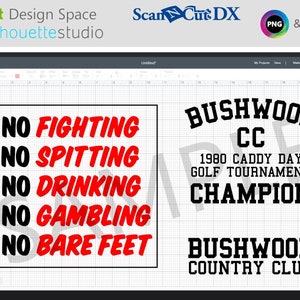 Bushwood Country Club Caddyshack SVG Cut File | Cricut Silhouette