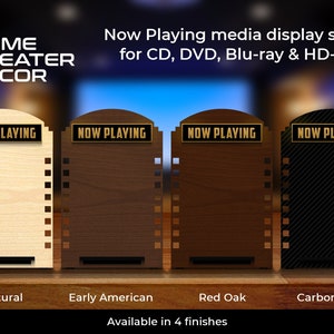 Now Playing Display Stand (Table Top) for Blu-Ray, DVD, CD, Video Games - Free Shipping