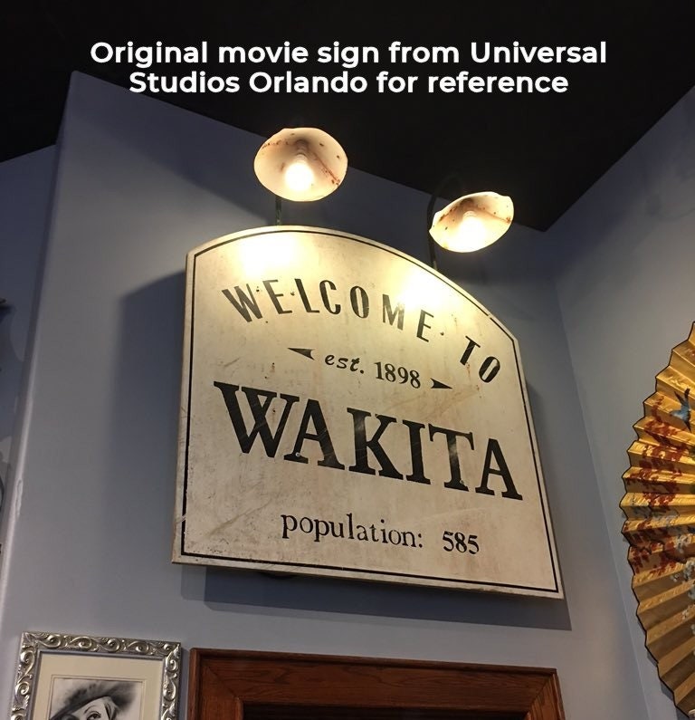 to Wakita oklahoma Sign Exact Replica 1996 Twister Etsy