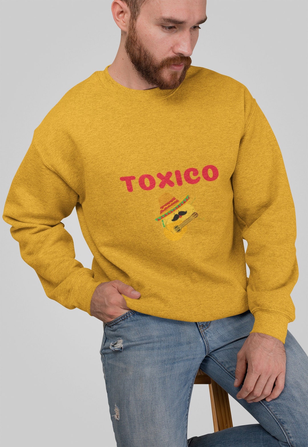 Toxico Funny Boyfriend Sweater Athletic Shirt for Men Funny Valentines