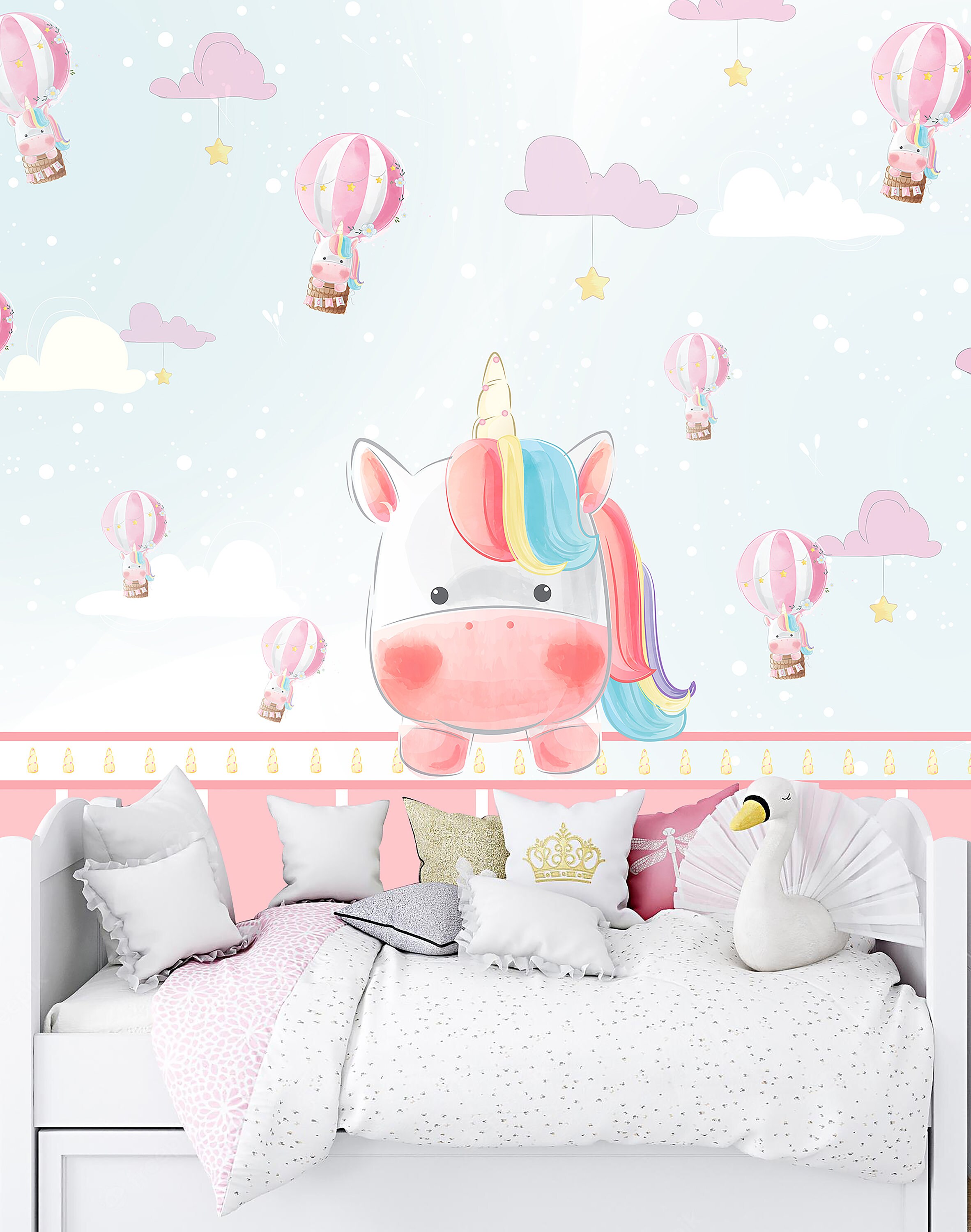 Printable Unicorn Wall Art, Unicorn Printable, Kids Room Digital ...