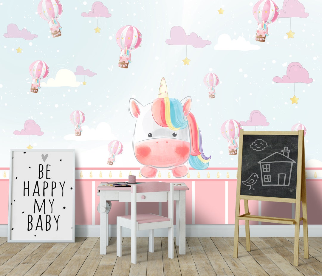 Printable Unicorn Wall Art, Unicorn Printable, Kids Room Digital ...