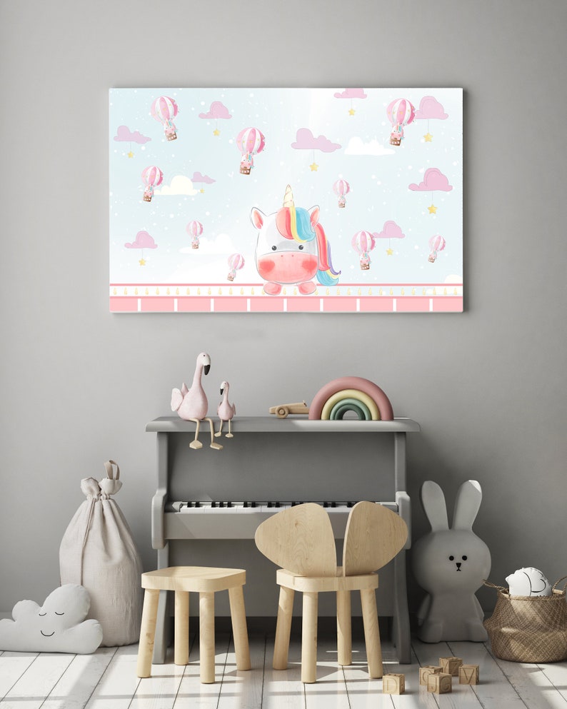 Printable Unicorn Wall Art, Unicorn Printable, Kids Room Digital ...