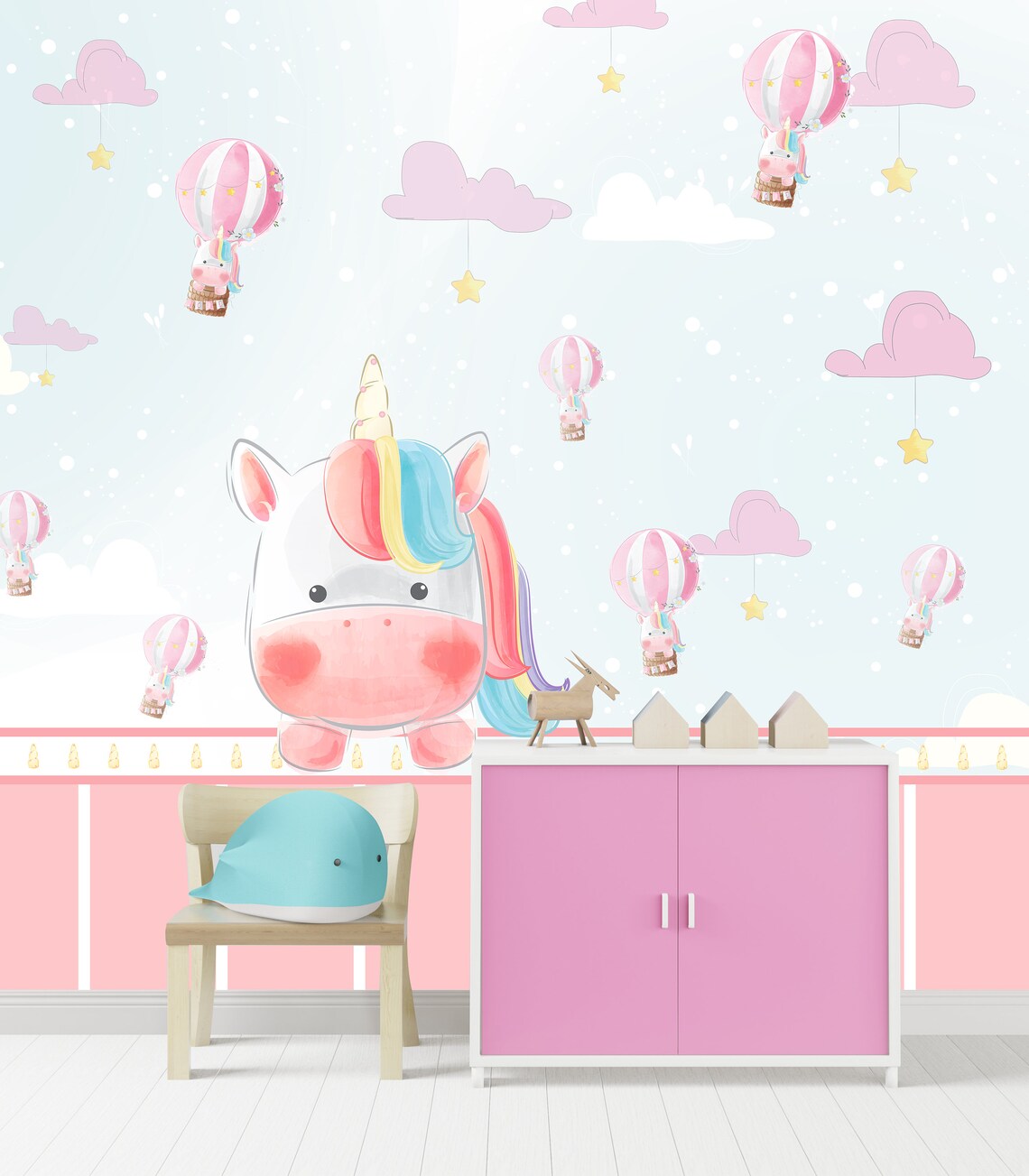 Printable Unicorn Wall Art, Unicorn Printable, Kids Room Digital ...