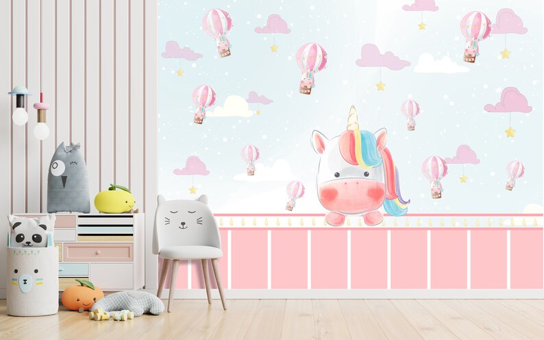 Printable Unicorn Wall Art, Unicorn Printable, Kids Room Digital ...