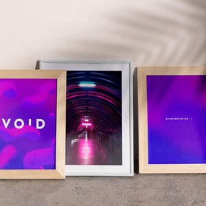 Poster Abstract Neon Vaporwave