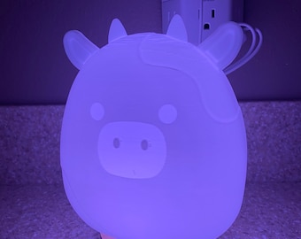 Squishmallow Conner the cow 3D printed Accent Lamp novelty