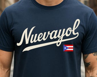Nuevayol Benito 75 Shirt: NYC Baseball Jersey with Puerto Rican Flag