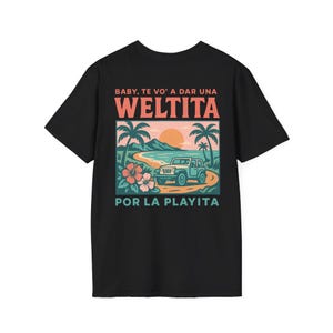 Weltita Por La Playita T-Shirt, Puerto Rico Beach Sunset Roadtrip Shirt, DTMF Inspired Concert Merch, Turisteando por Puerto Rico image 7