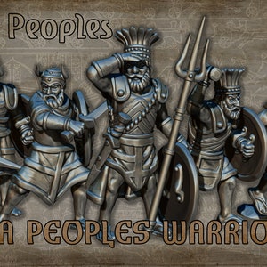 Sea People Bronze Age Forces Sculpted by Red Copper Minis, Available in 15mm and 28mm scale for Historical Wargaming and Dioramas