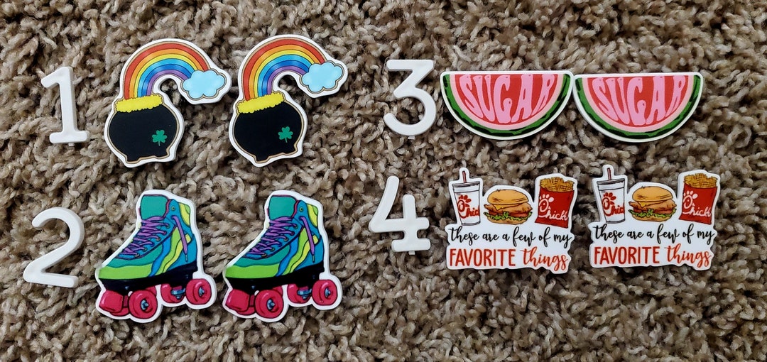 2 Piece Planar Charm Planar Flatbacks Badge Reels Bow Centers Resin