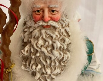 Possible Dreams,lighting the Way Santa, Clothtique, Retired in