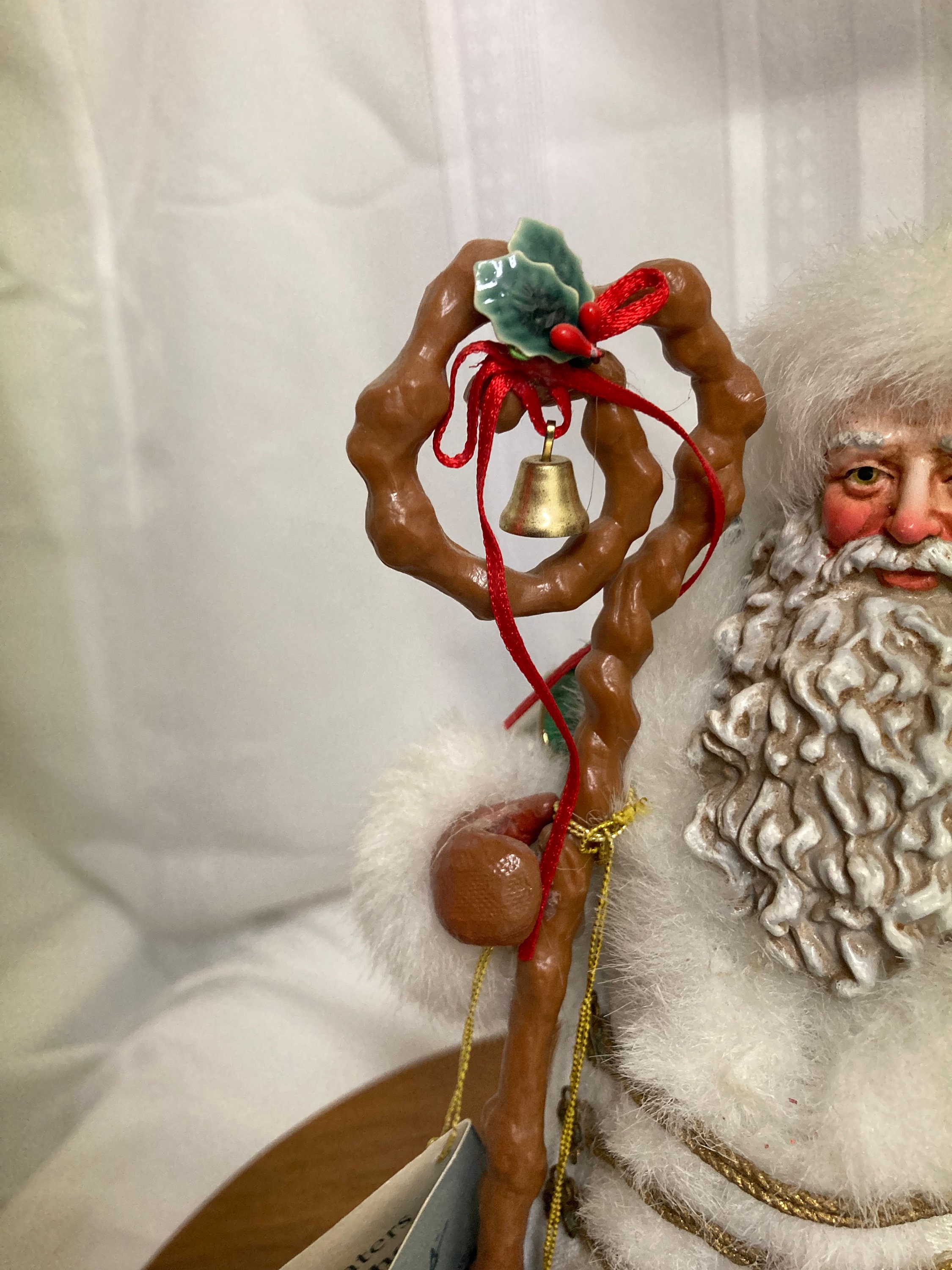 Possible Dreams,lighting the Way Santa, Clothtique, Retired in