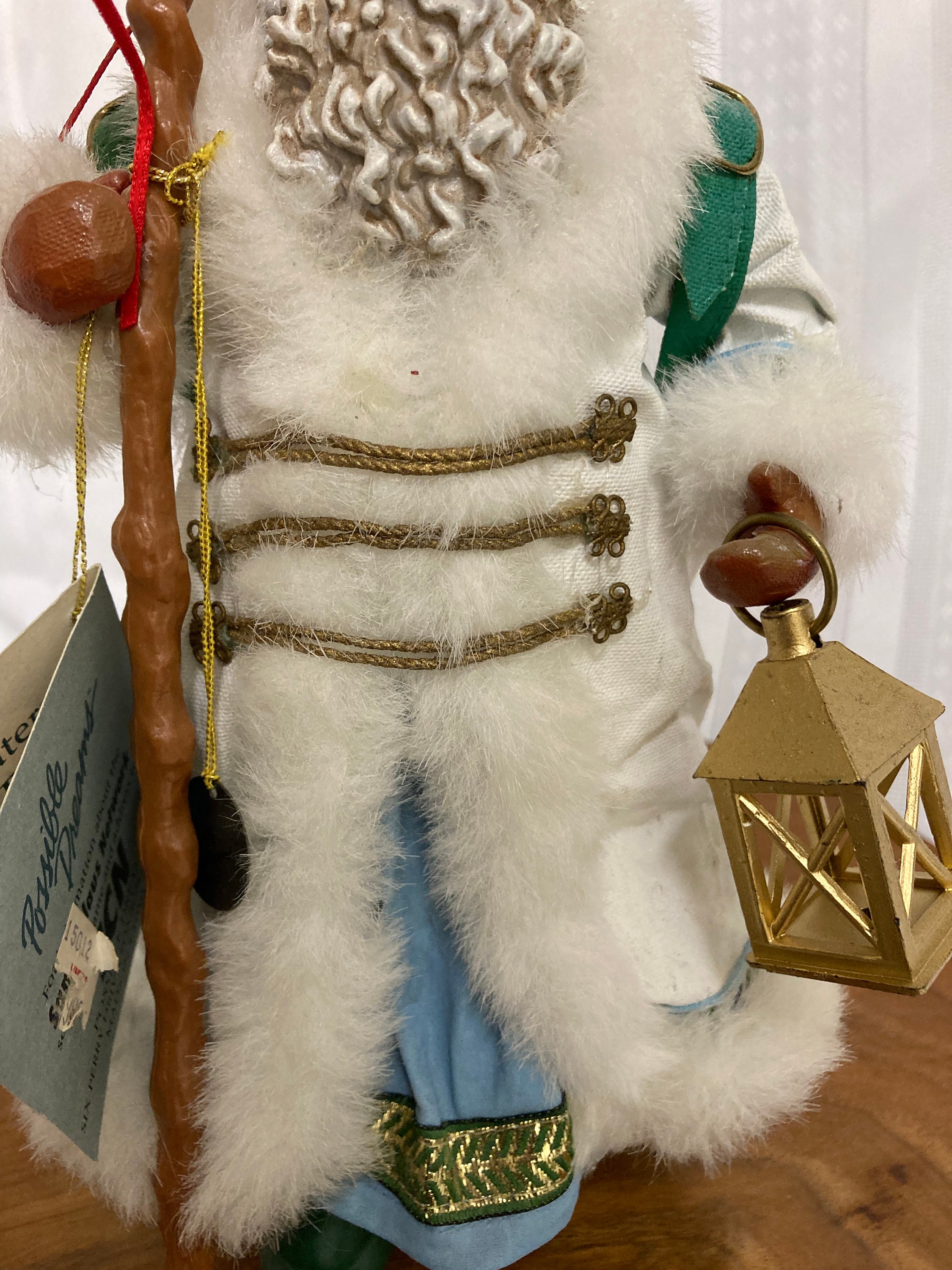 Possible Dreams,lighting the Way Santa, Clothtique, Retired in