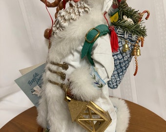 Possible Dreams,lighting the Way Santa, Clothtique, Retired in