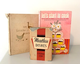 Vintage Cookbook Collection: 1930s-1960s Recipe Books