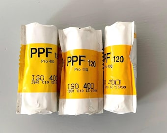 3 Rolls of Expired Kodak PPF 400 Film 120, 1999