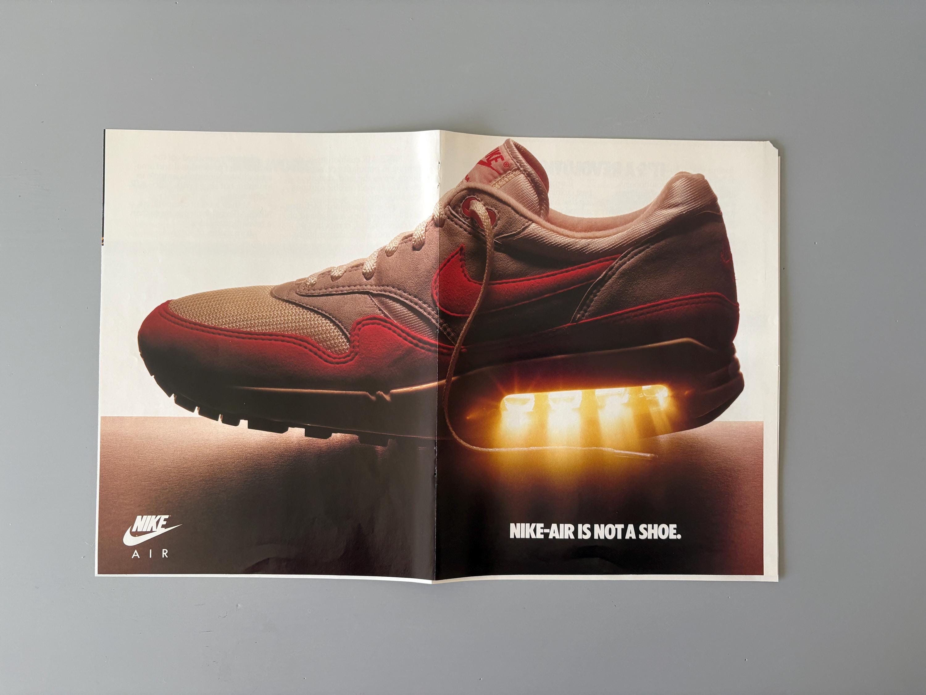 Vintage 1987 Nike Air Max 1 Magazine Booklet Advertising - Etsy